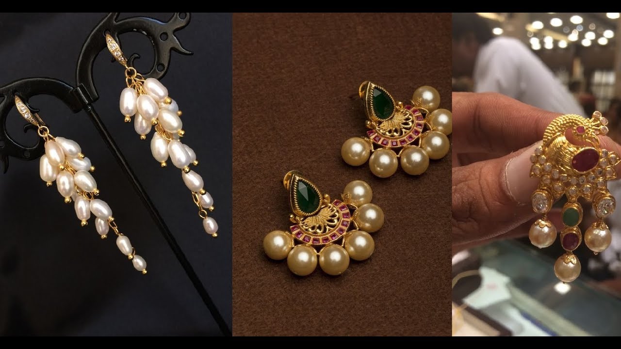 pearl earring design latest